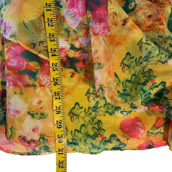 Y2K Womens Floral Babydoll Dress Size XS Bloomcore Fairy Flowy Summer Romantic - Picture 6 of 7